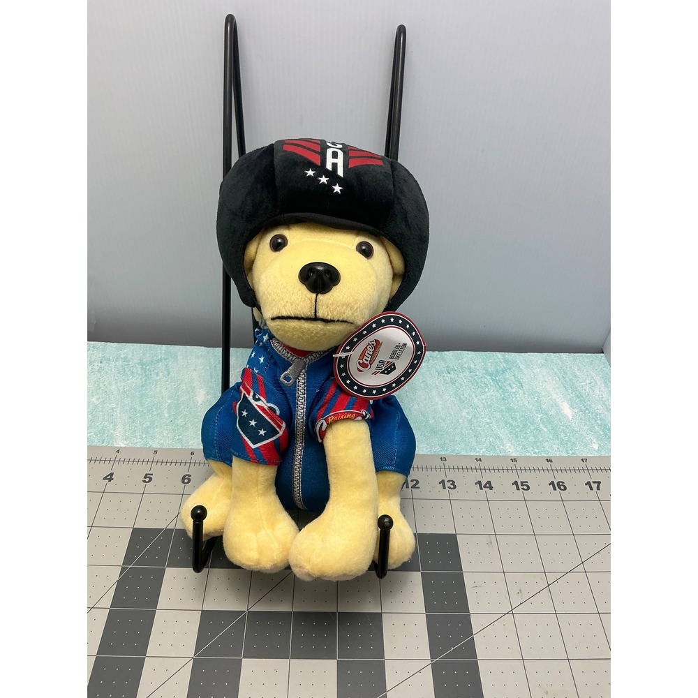 Raising Canes USA Bobsled Skeleton Cane III Plush Dog Limited Edition 9"